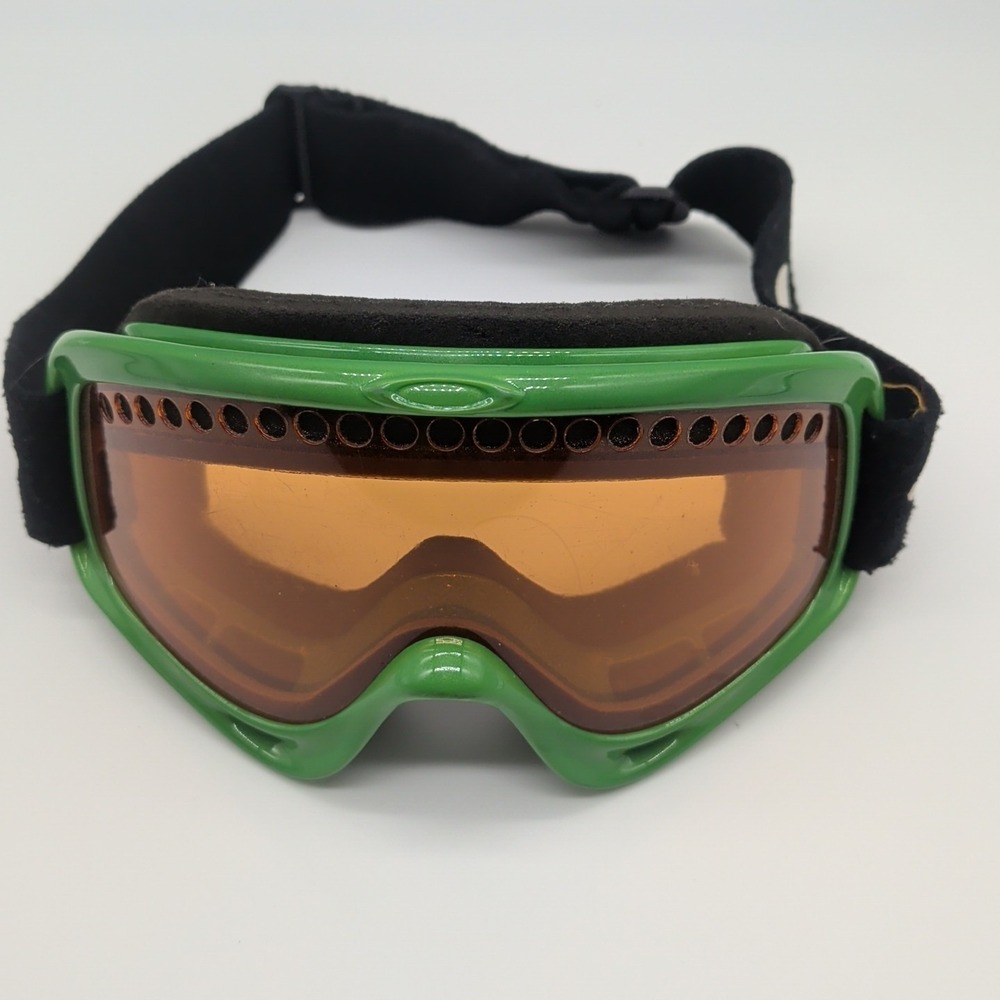 OAKLEY GOGGLES VINTAGE MOTORCYCLE MX KAWASAKI TEAM GREEN (Scratched Lens)